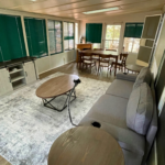 Living space with furniture