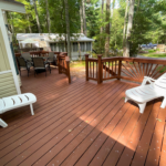 Photo of patio with loungers